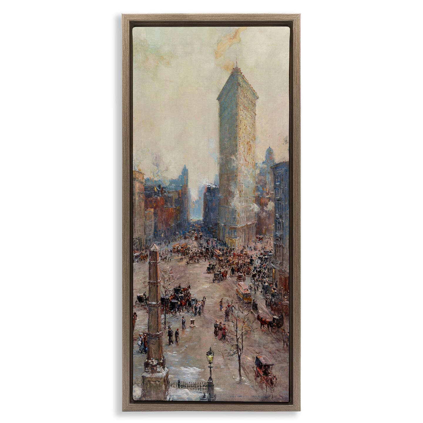 Stupell Industries Classic Cooper Cityscape Framed Floater Canvas Wall Art Design by one1000paintings
