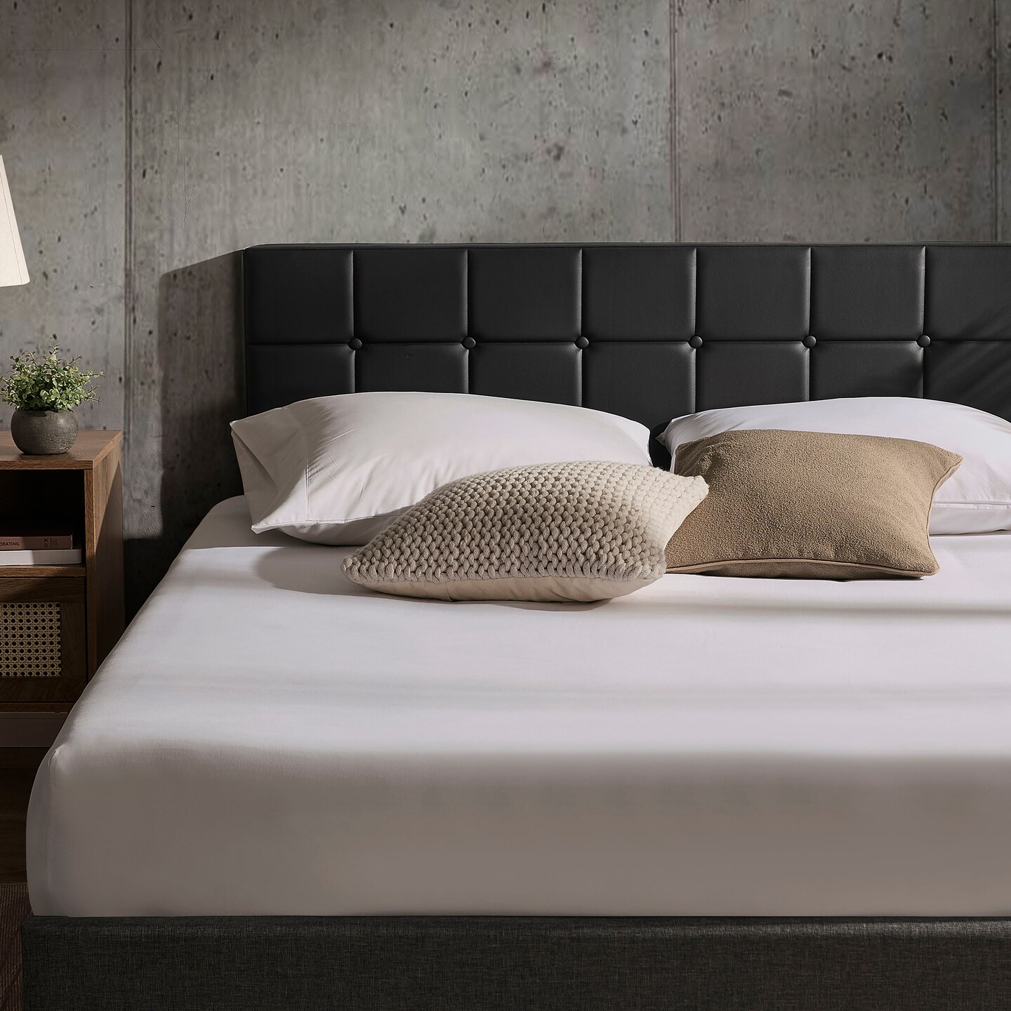 Nestl Button Tufted Upholstered Headboard