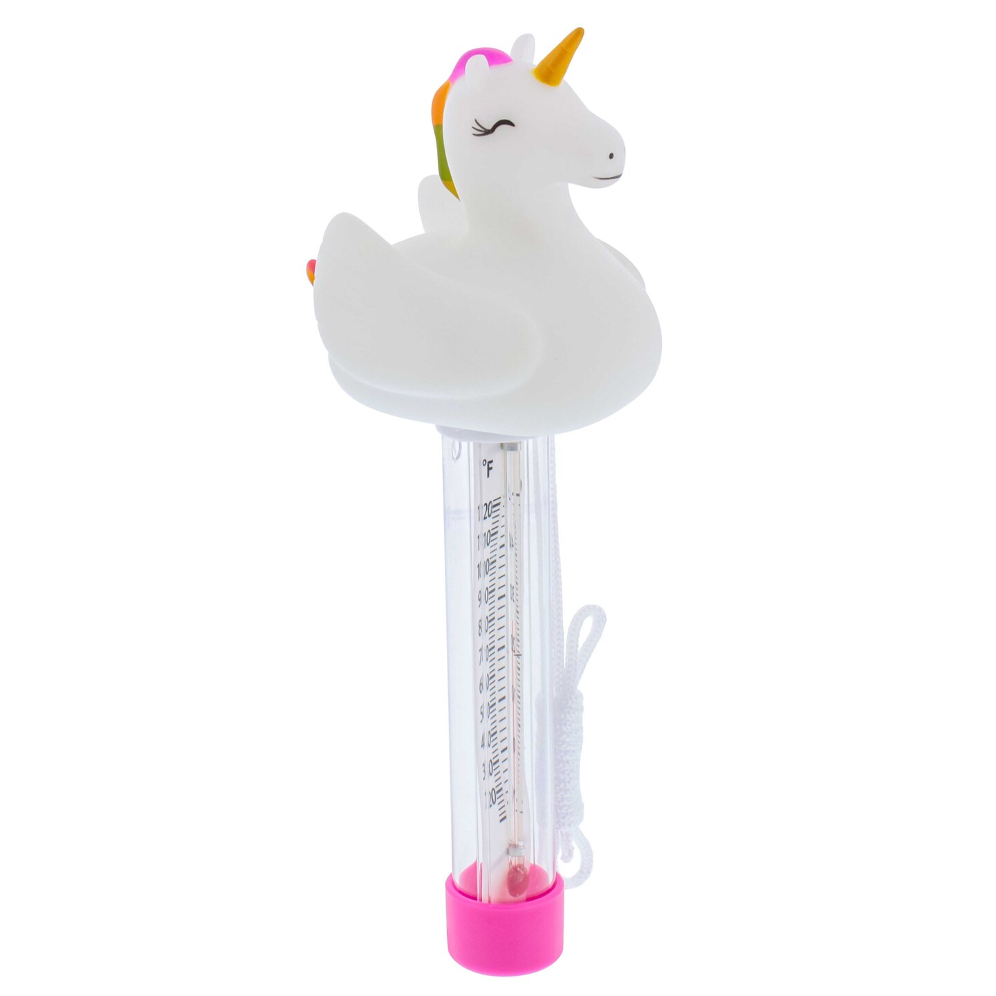 U.S. Pool Supply Floating Unicorn Thermometer - Easy to Read Temperature Display, Measures up to 120&#xB0;F &#x26; 50&#xB0;C, Swimming Pools, Spas, Kids Pools, Cute