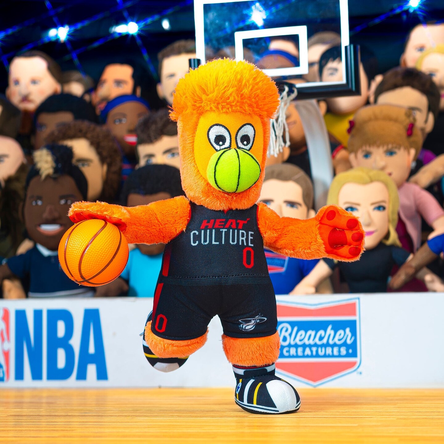 Bleacher Creatures Miami Heat Burnie 10&#x22; Mascot Plush Figure (City Edition Heat Culture)