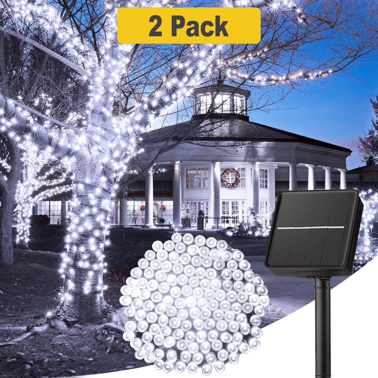 Solar 200 LED Outdoor Light For Christmas