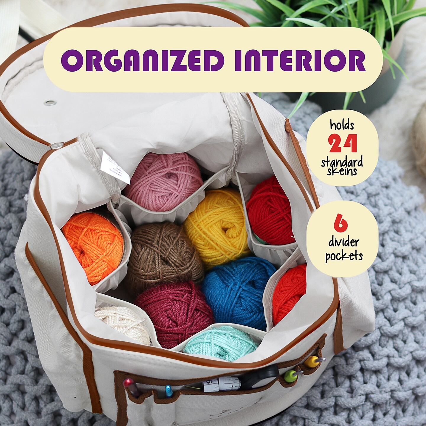 Hearth &#x26; Harbor Crochet Bag Organizer