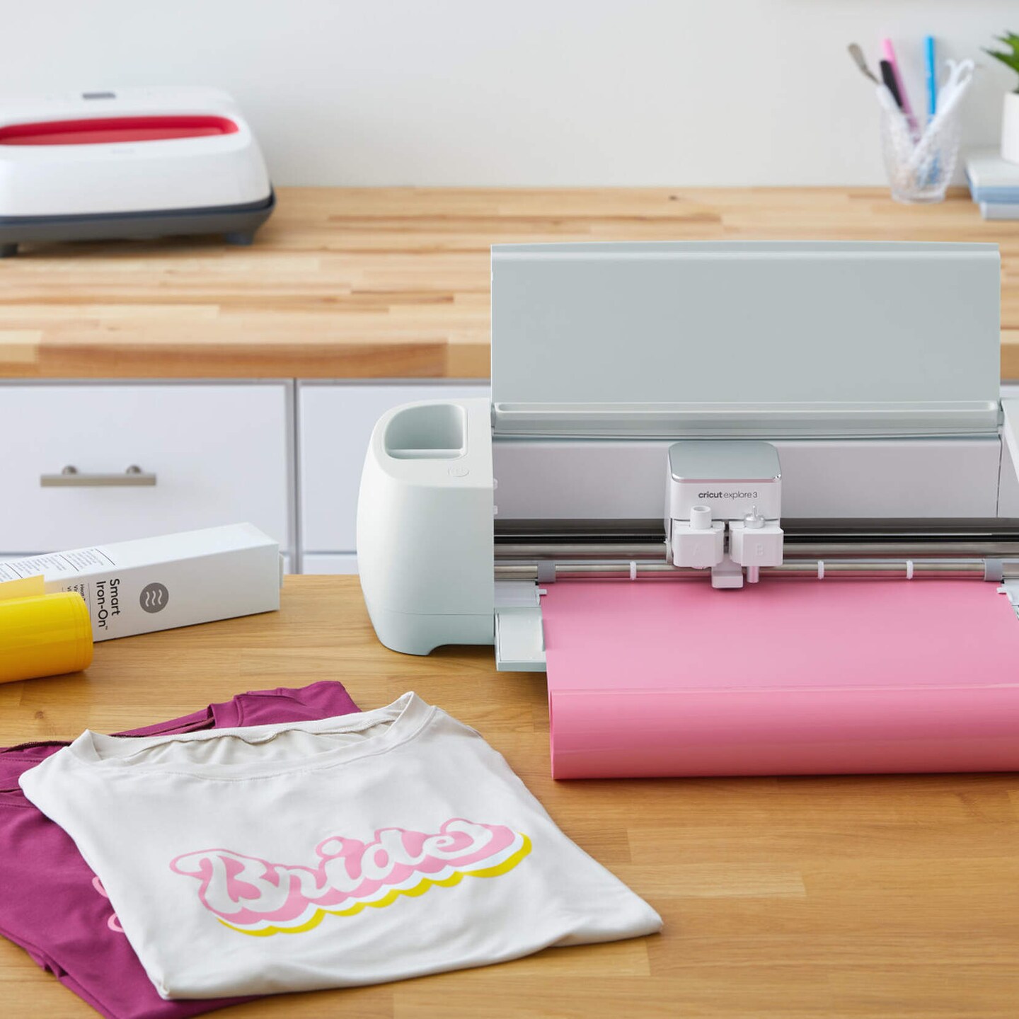 Cricut Explore 3 Machine Smart Vinyl and Iron-On with Tools Bundle