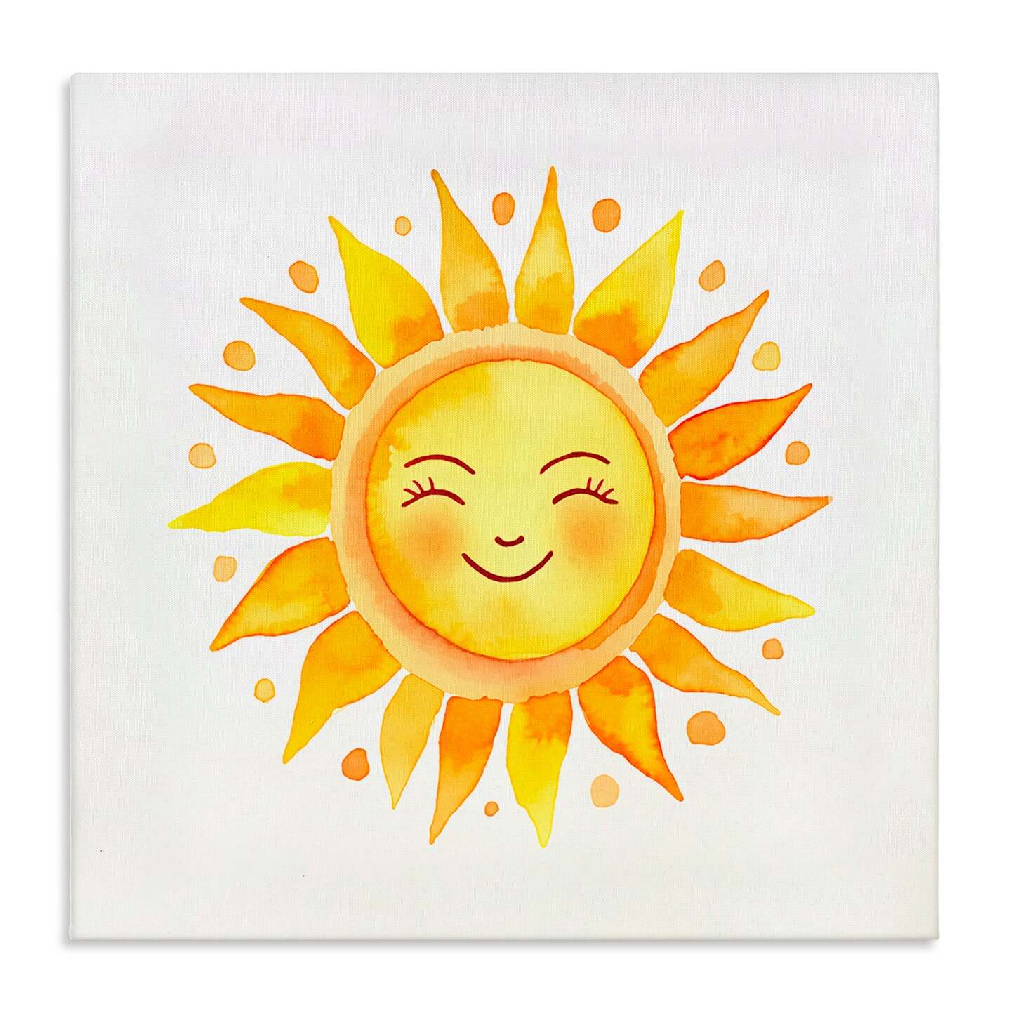 Stupell Industries Happy Sun Boho Rays Canvas Wall Art Design by Andrea Haase