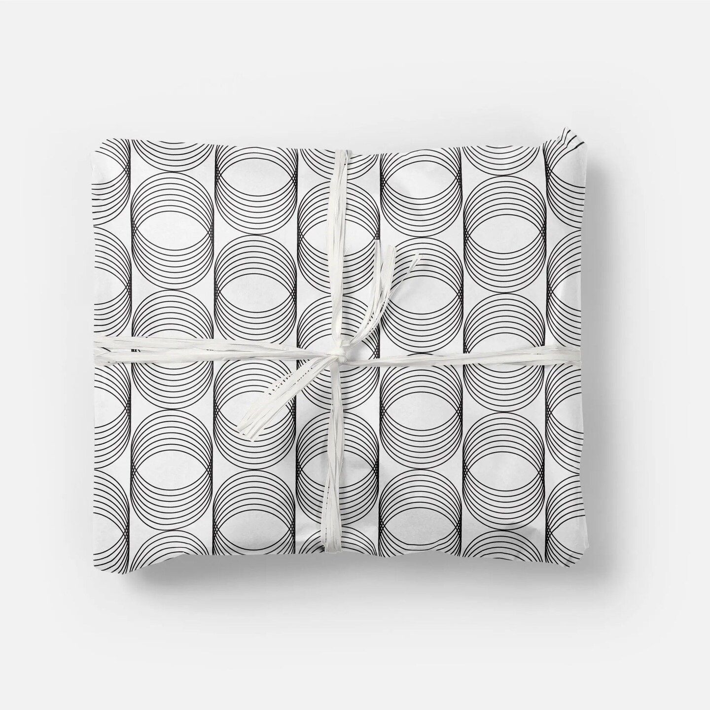 Fine Line Circle Pattern Gift Wrap