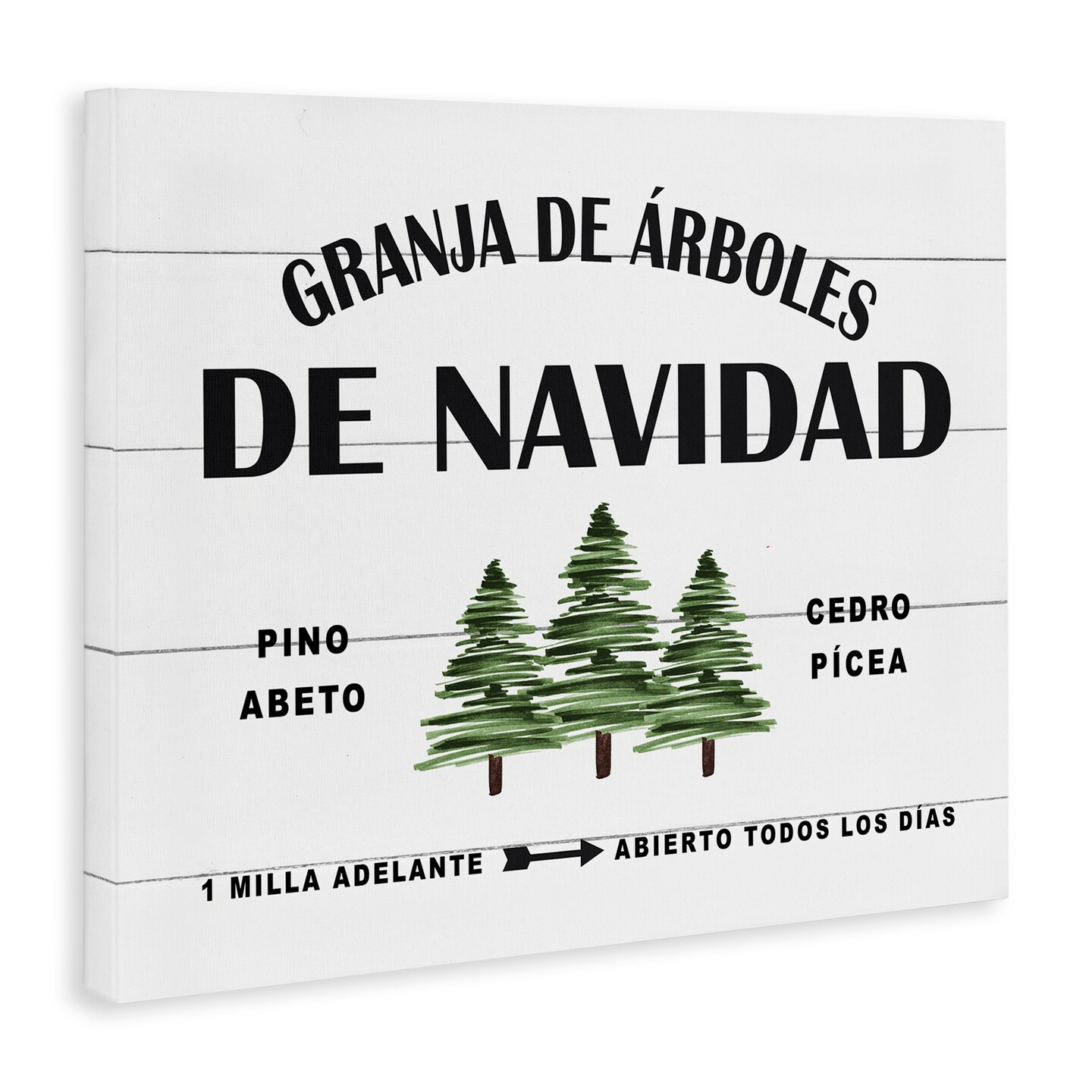 Stupell Industries Arboles De Navidad Canvas Wall Art