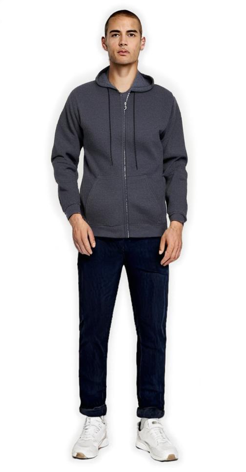 Gildan Classic Fit Full Zip Hooded Sweatshirt Free Shipping, Size