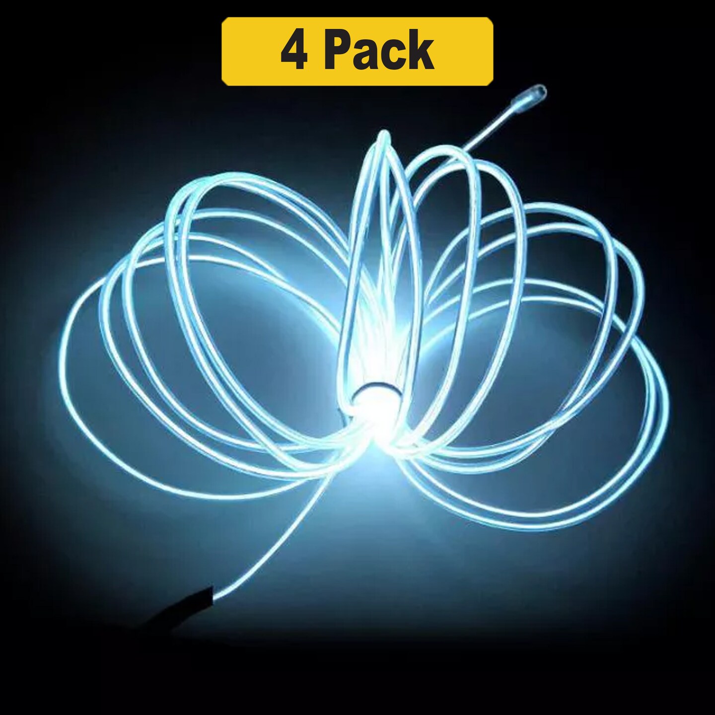 Neon Party Wire Light — 9' Flexible, Battery Operated for Halloween & Night Safety