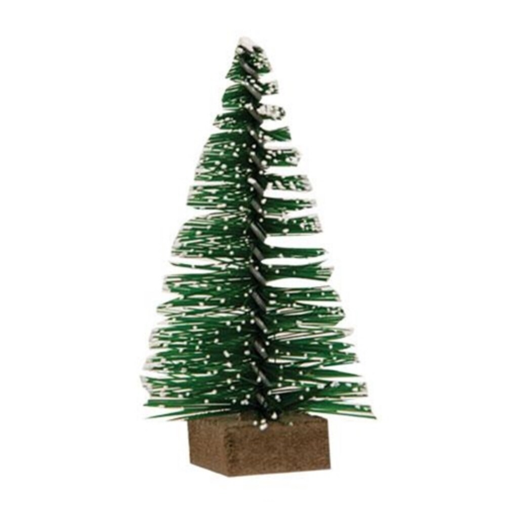 12-set Mini Snowy Bottle Brush Trees