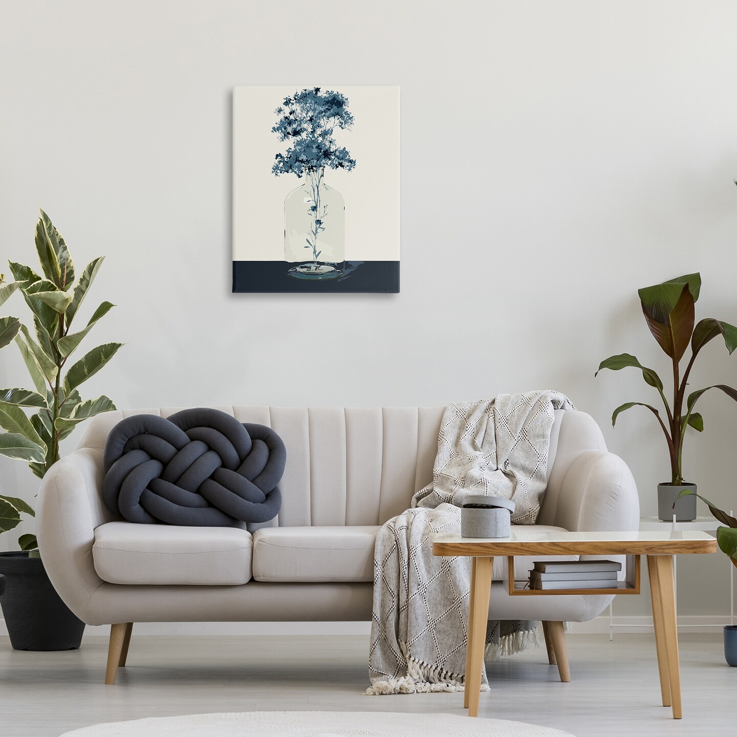 Stupell Industries Blue Nature Sprigs Canvas Wall Art Design by Carol Robinson