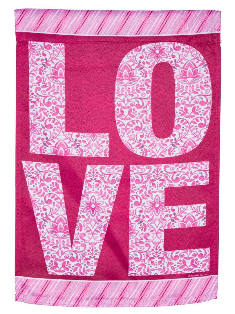 Love Valentine Garden Flag 2 Sided