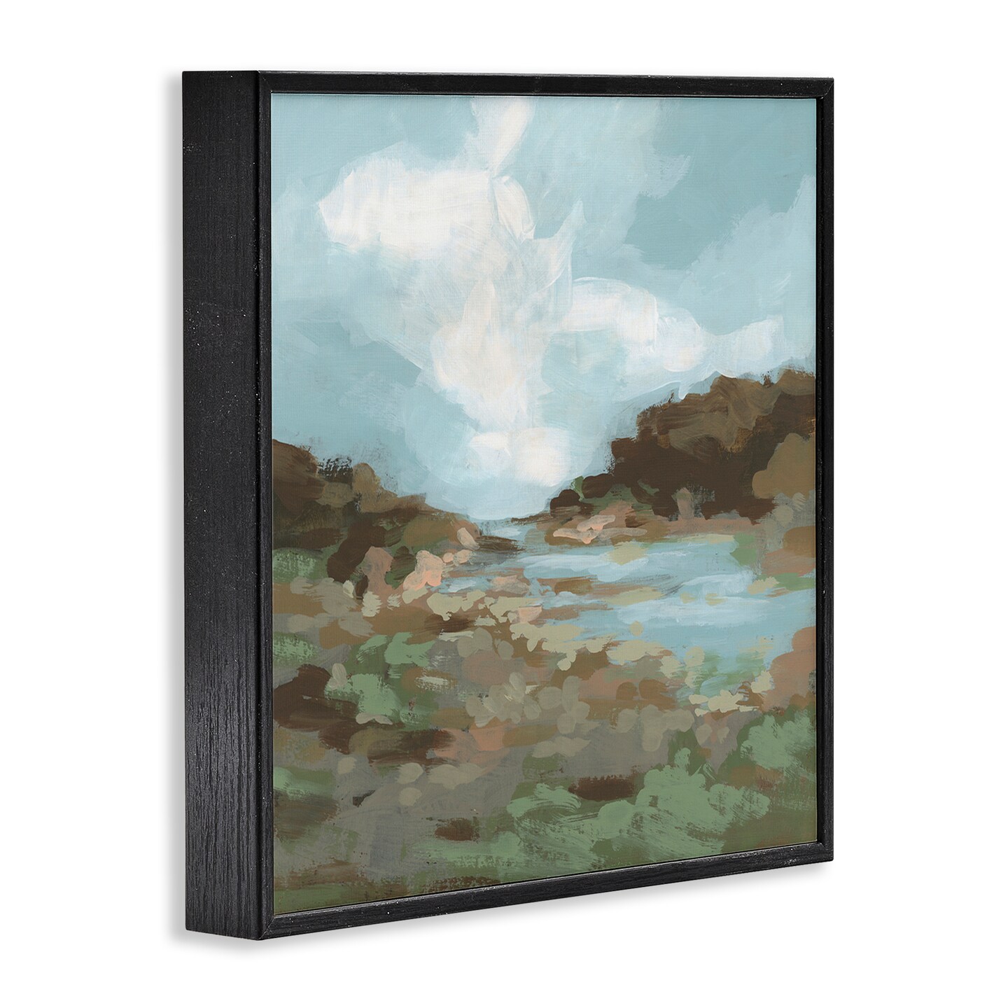 Stupell Industries Natural Creek Terrain Framed Giclee Wall Art Design by June Erica Vess