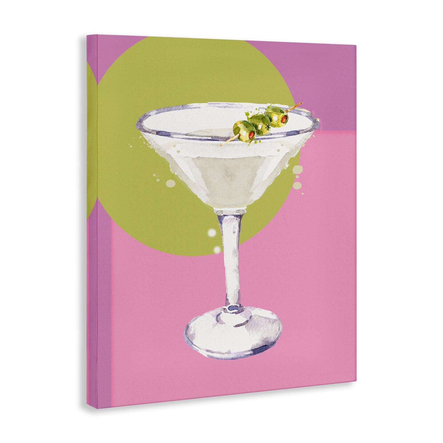 Stupell Industries Olive Martini Cocktail Canvas Wall Art Design by Susan Jill