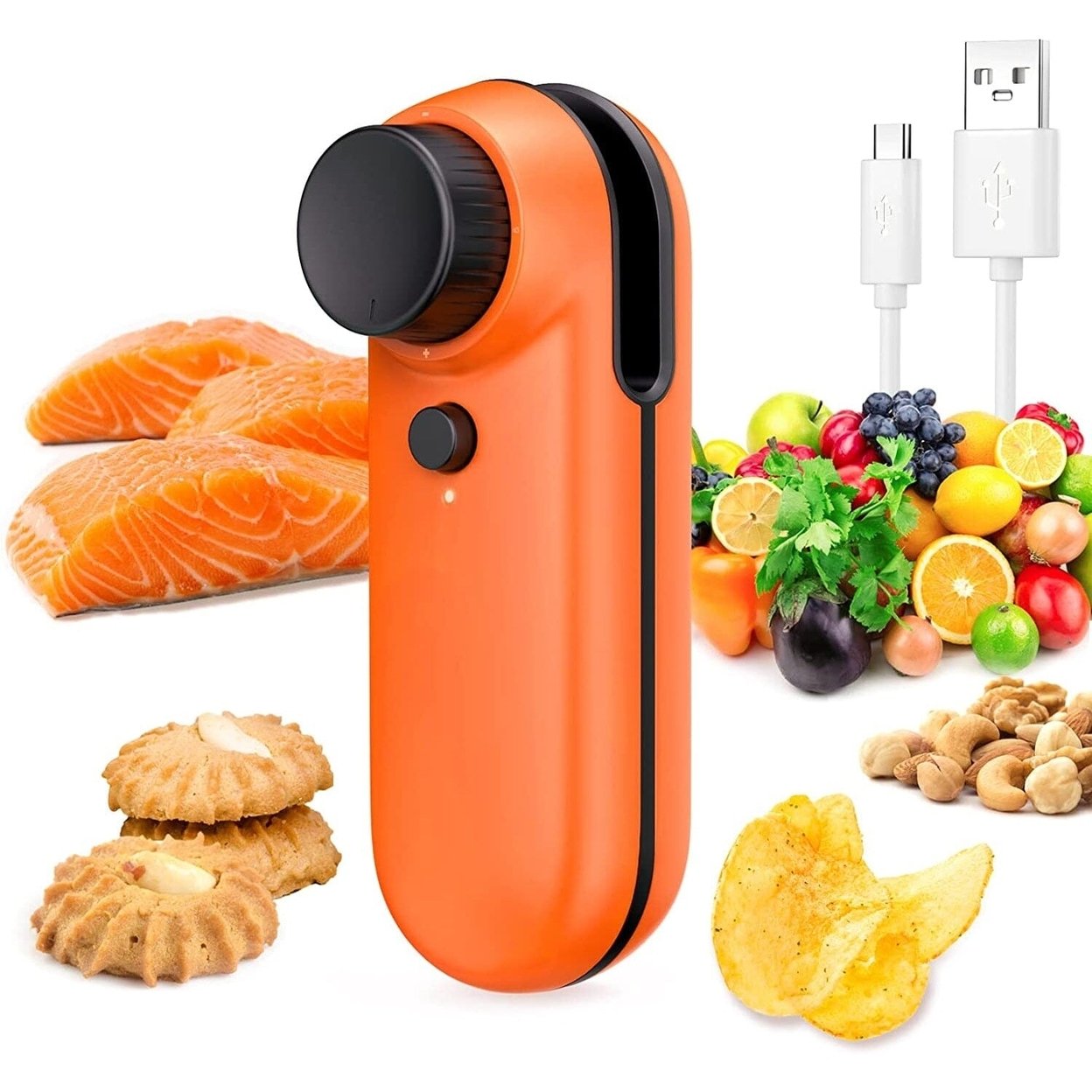 Rechargeable 2-In-1 Bag Mini Heat Sealer