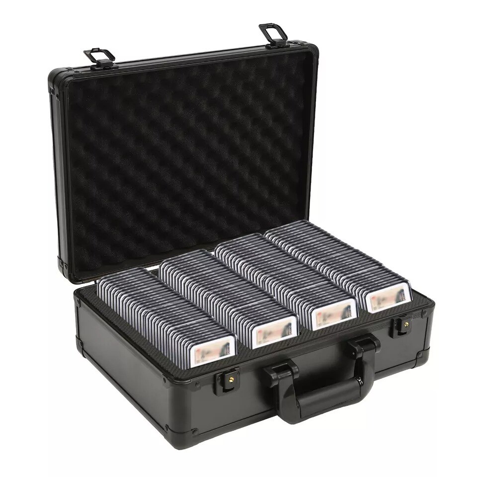 Lockable Storage & Display Aluminum Frame Box Case Graded Card Case Storage Box