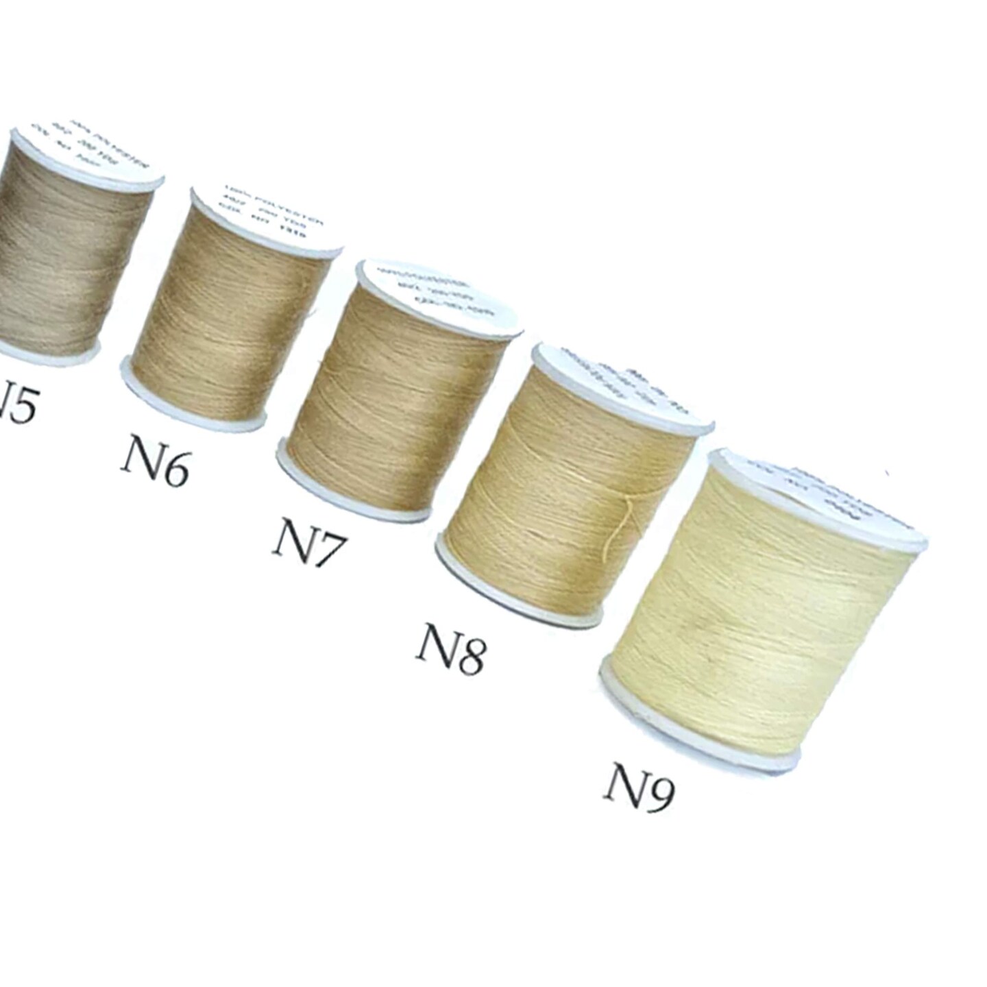 200 Yards Neutral Tone Polyester Thread Small Size for Sewing and Crafting