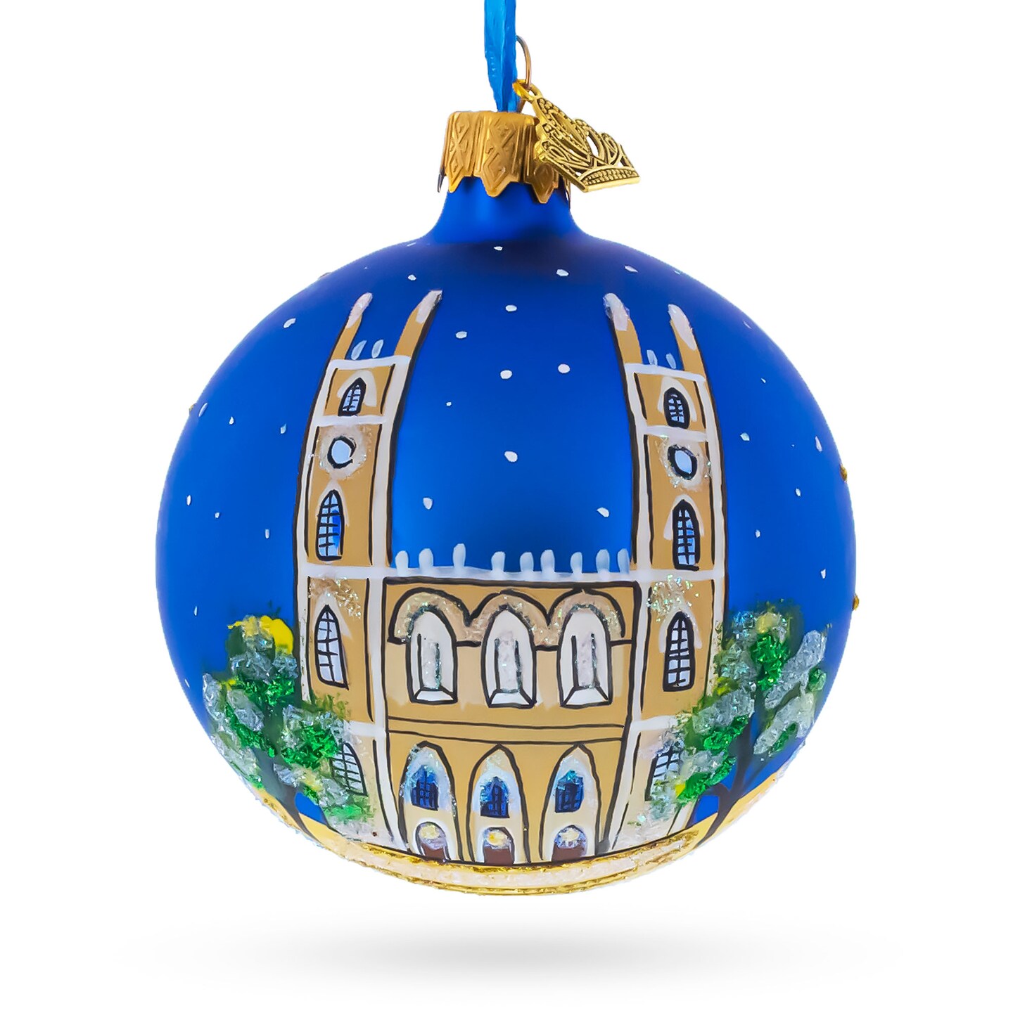 Notre-Dame Basilica, Montreal, Canada Glass Ball Christmas Ornament 3.25 Inches