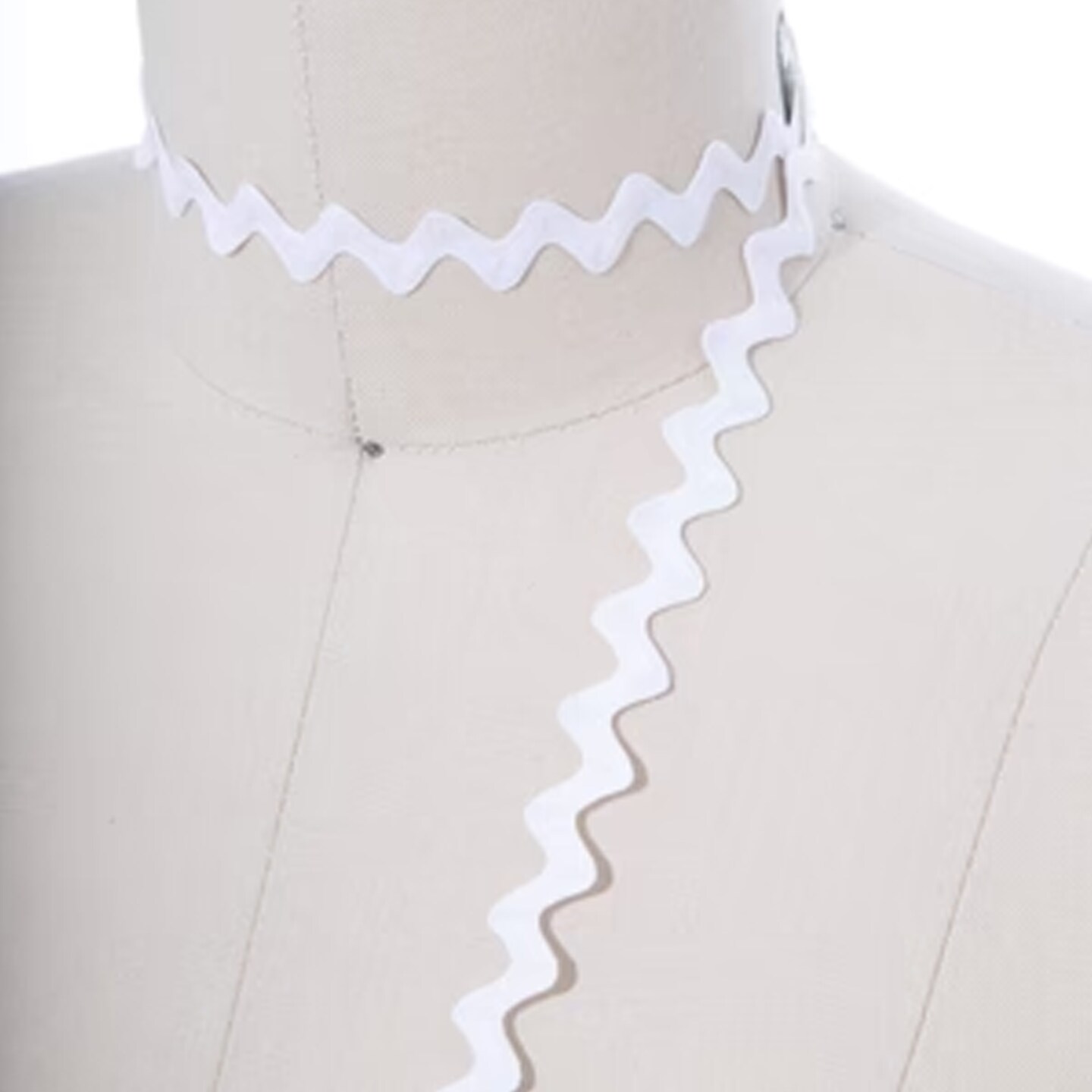 3 Yards White Mini Ric Rac Ribbon Trim Soft Pliable Zigzag for Sewing &#x26; Crafts