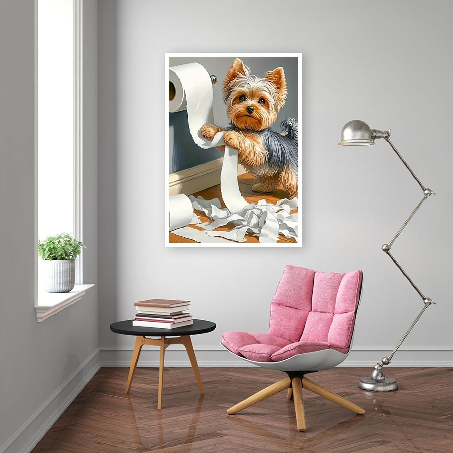 Little Puppy 5D Diamond Painting Kits for Adults – Cute Dog DIY Diamond Art for Beginners, Round Full Drill Diamond Dot, Home Wall Decor 12×16 in