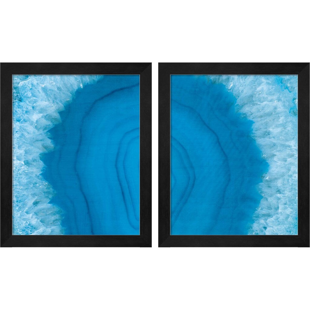 Agate Geode by Wild Apple Portfolio, 2 Piece Black Framed Art Set