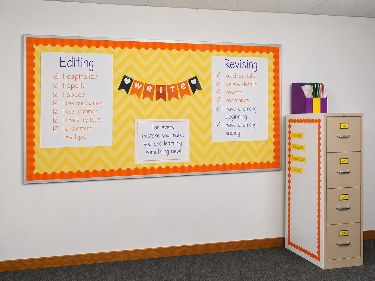 Bordette Scalloped Bulletin Board Border 2.25" x 50 Ft Roll – Classroom Decorative Trim, Multiple Colors Available (Gold, Black, Blue, Red & More)