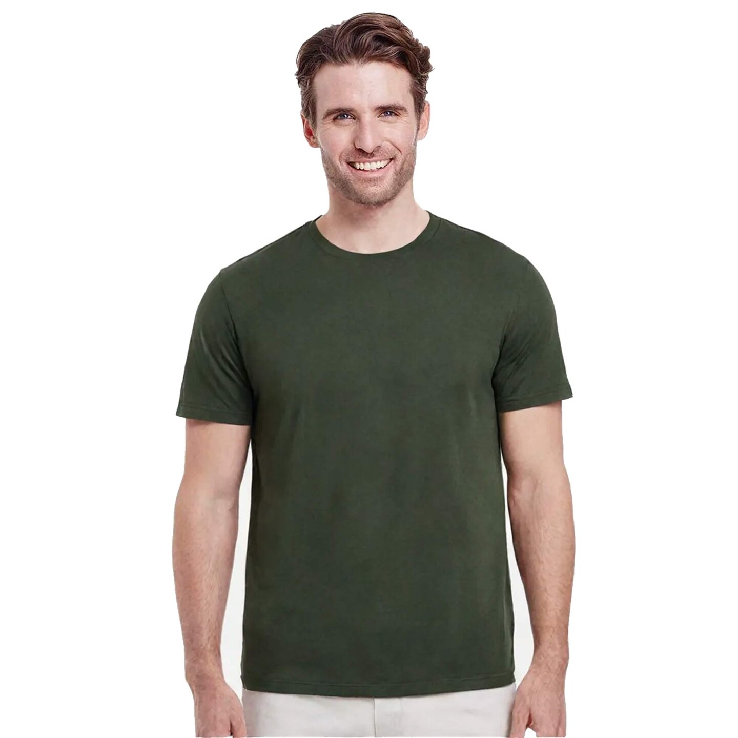 Gildan Heavy Cotton Crew Neck Short Sleeve T-Shirt 100% Cotton for Work Layering & Custom Printing