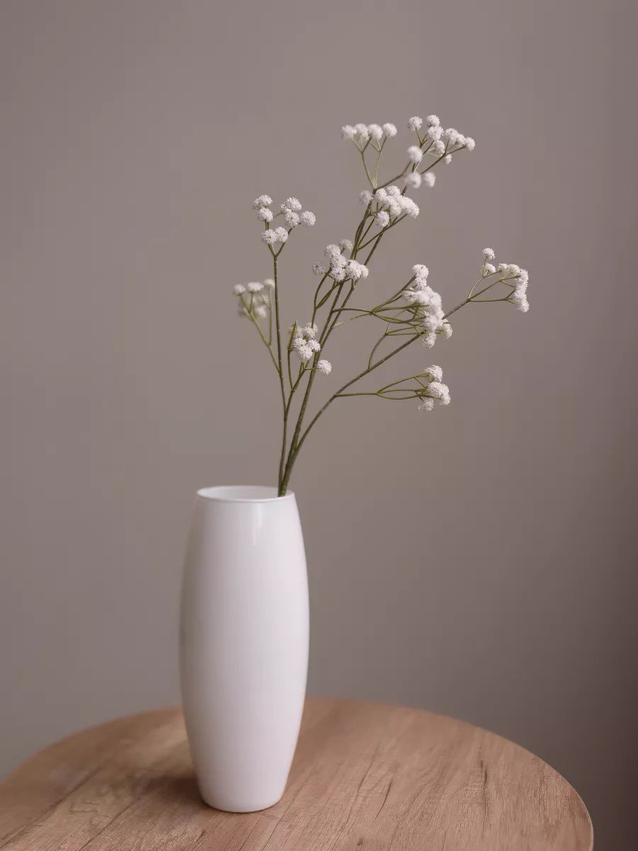 12pcs Artificial Baby Breath White Gypsophila Stems Faux Baby's Breath Bouquet