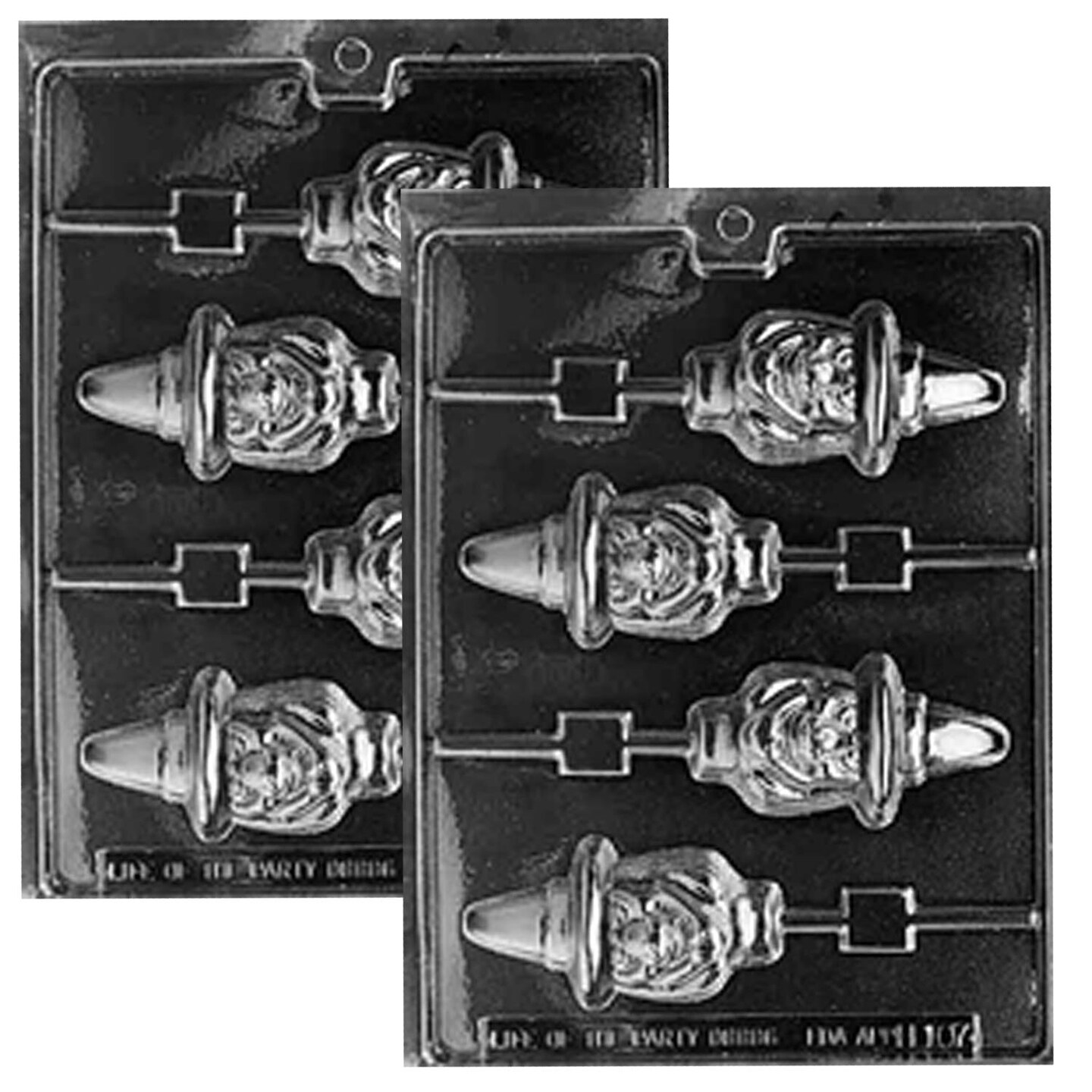 Ugly Witch Lollipop Chocolate Mold for Spooky Halloween Treats