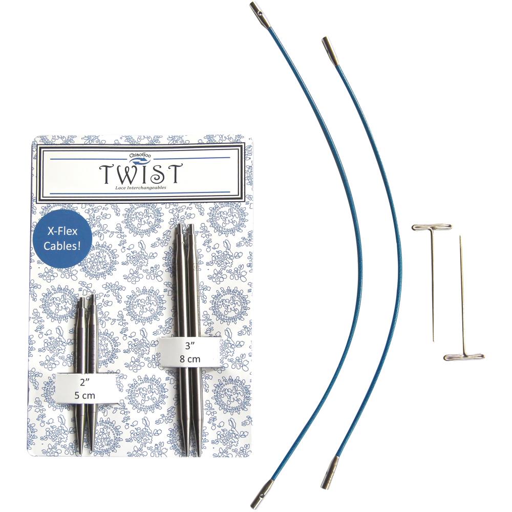 ChiaoGoo TWIST Short Combo Set 2&#x22; &#x26; 3&#x22; - US 7 (4.5mm)