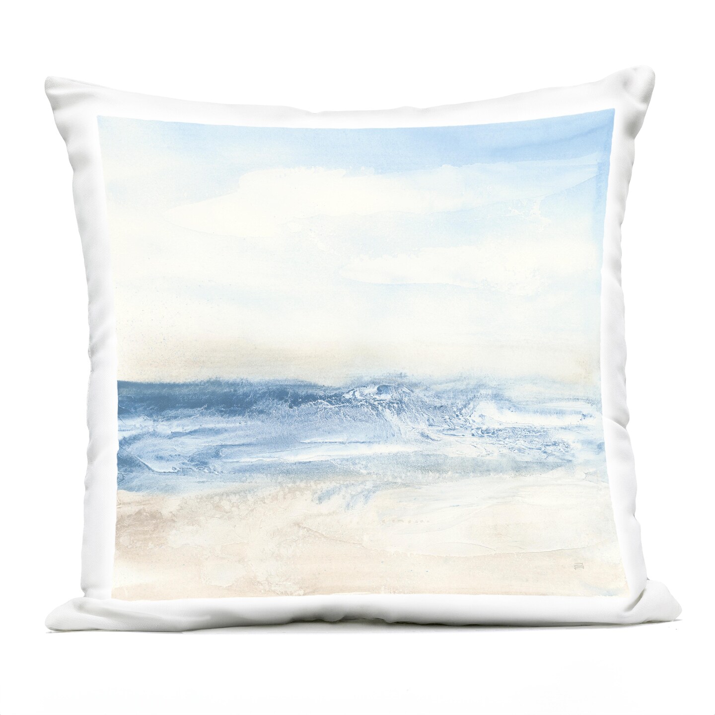 Stupell Industries Abstract Surf & Sand Outdoor Printed Throw Pillow Design by Chris Paschke, 18 x 7 x 18