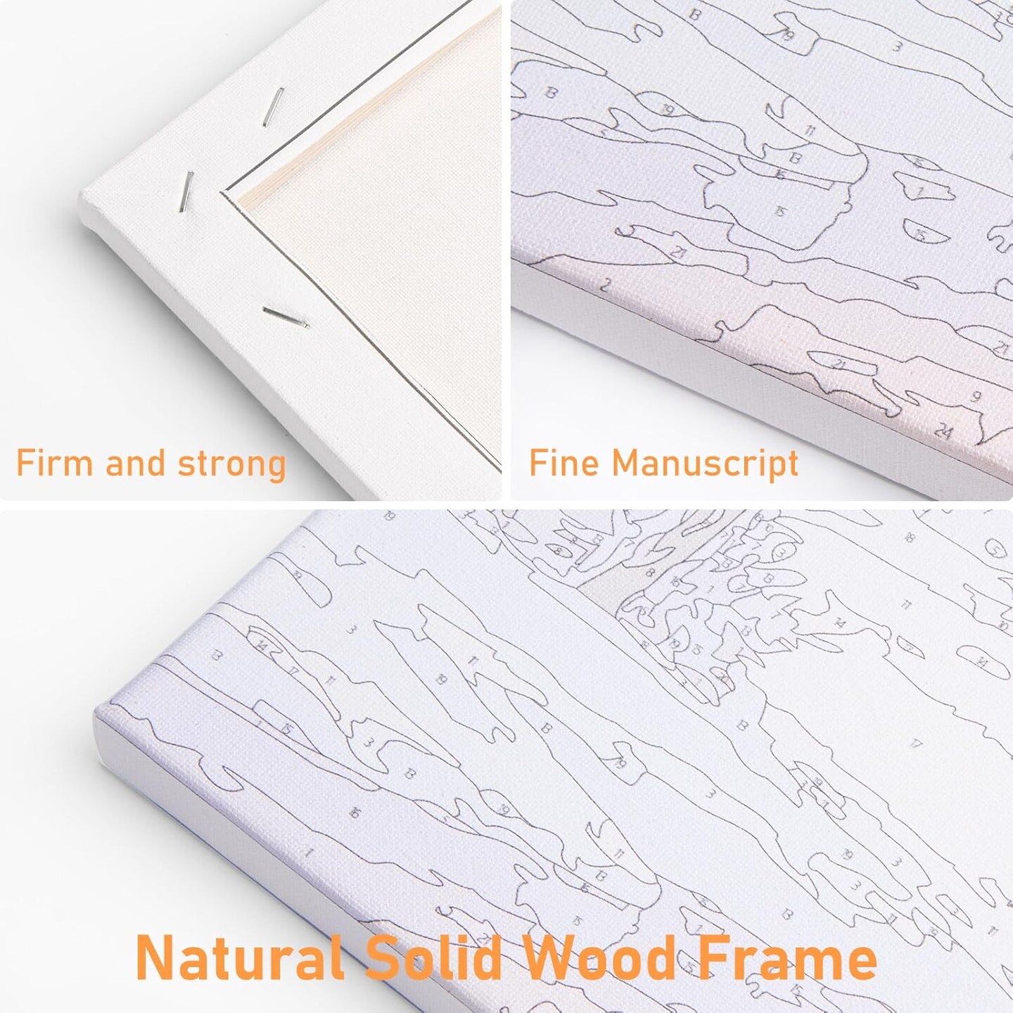 Paint by Numbers Kit for Adults Framed Canvas - 16x20 Inch Lake Landscape Adult Paint by Number Kits with Frame, Sunset DIY Acrylic Framed Canvas for Painting Kits for Adults with Gift Box