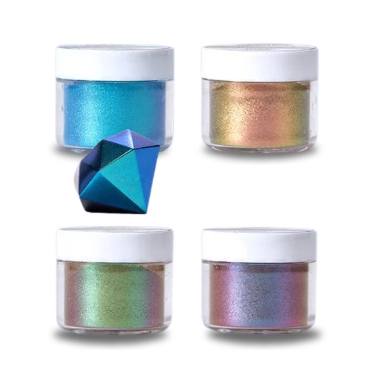 Color Creator Colossal Chameleon Color Change Pack 8 Piece Set - (4 color changing micas, 4 color changing glitters)