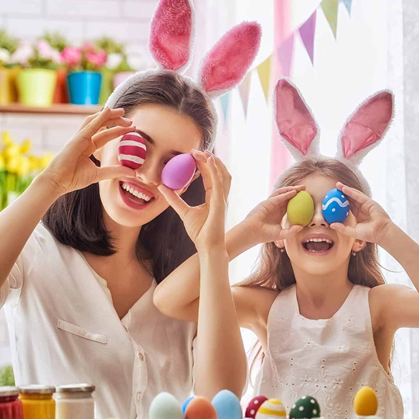 2 PCS Easter Chocolate Molds Silicone Egg Molds Chocolate Molds, Large Silicone Egg Molds for Chocolate, 3D Breakable Chocolate Molds for Easter Decorations and Dessert Baking