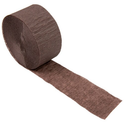 81&#x27; Crepe Streamer - Brown