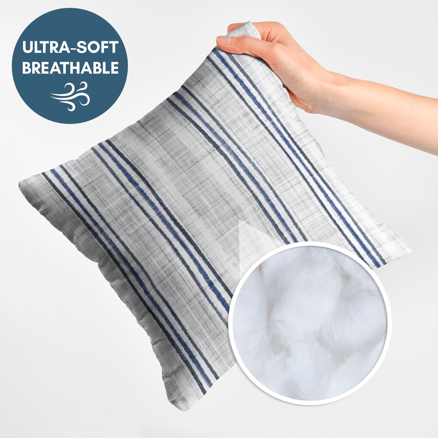 Americanflat Striped Pattern Throw Pillow with Premium Polyester