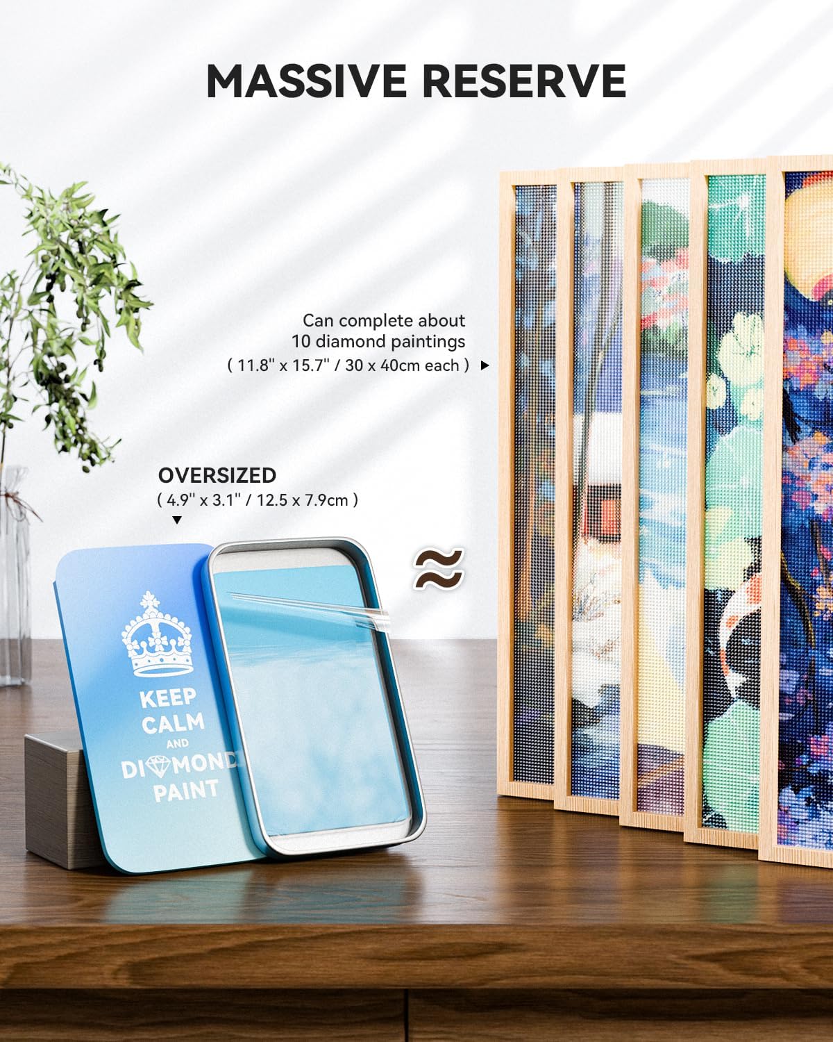 Enduring Stickiness Putty Wax for Diamond Art Kits for Adults,Strong Stickiness Clay Glue with Slide Storage Box for Diamond Painting Accessories and Tools