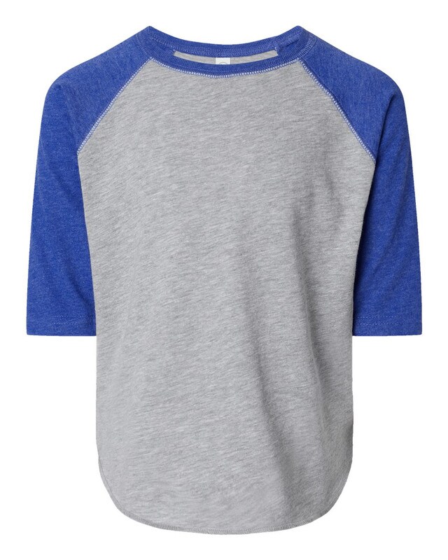 Rabbit Skins&#xAE; Soft Toddler Baseball Jersey 3/4 Sleeve Tee