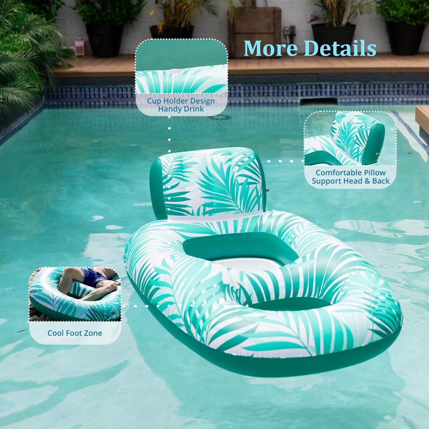 Best Pool Inflatables Chair Float for Swimming Pool