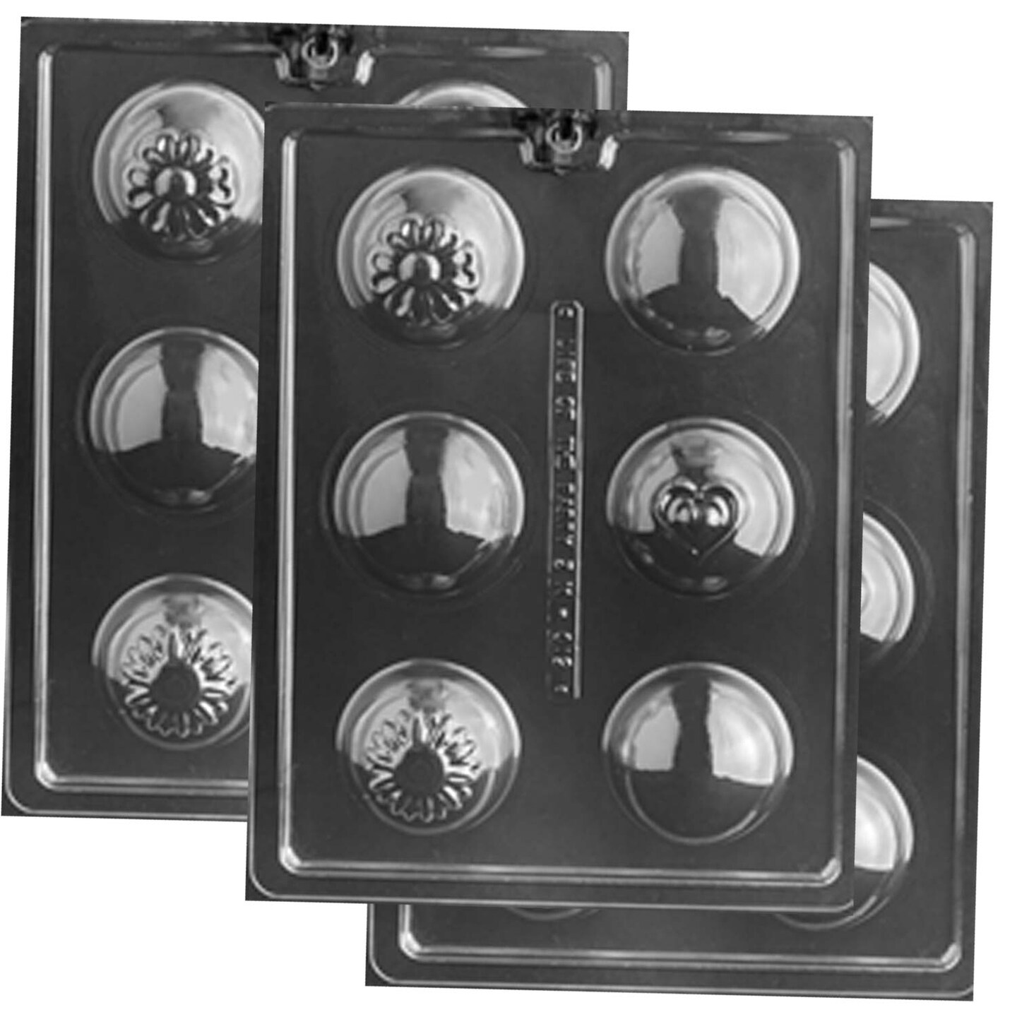 Heart and Flowers Cocoa or Bath Bomb Chocolate Mold for Perfect Treats