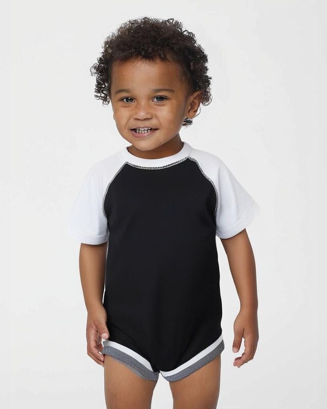 Rabbit Skins&#xAE; Stylish Infant Baseball Jersey Bodysuit