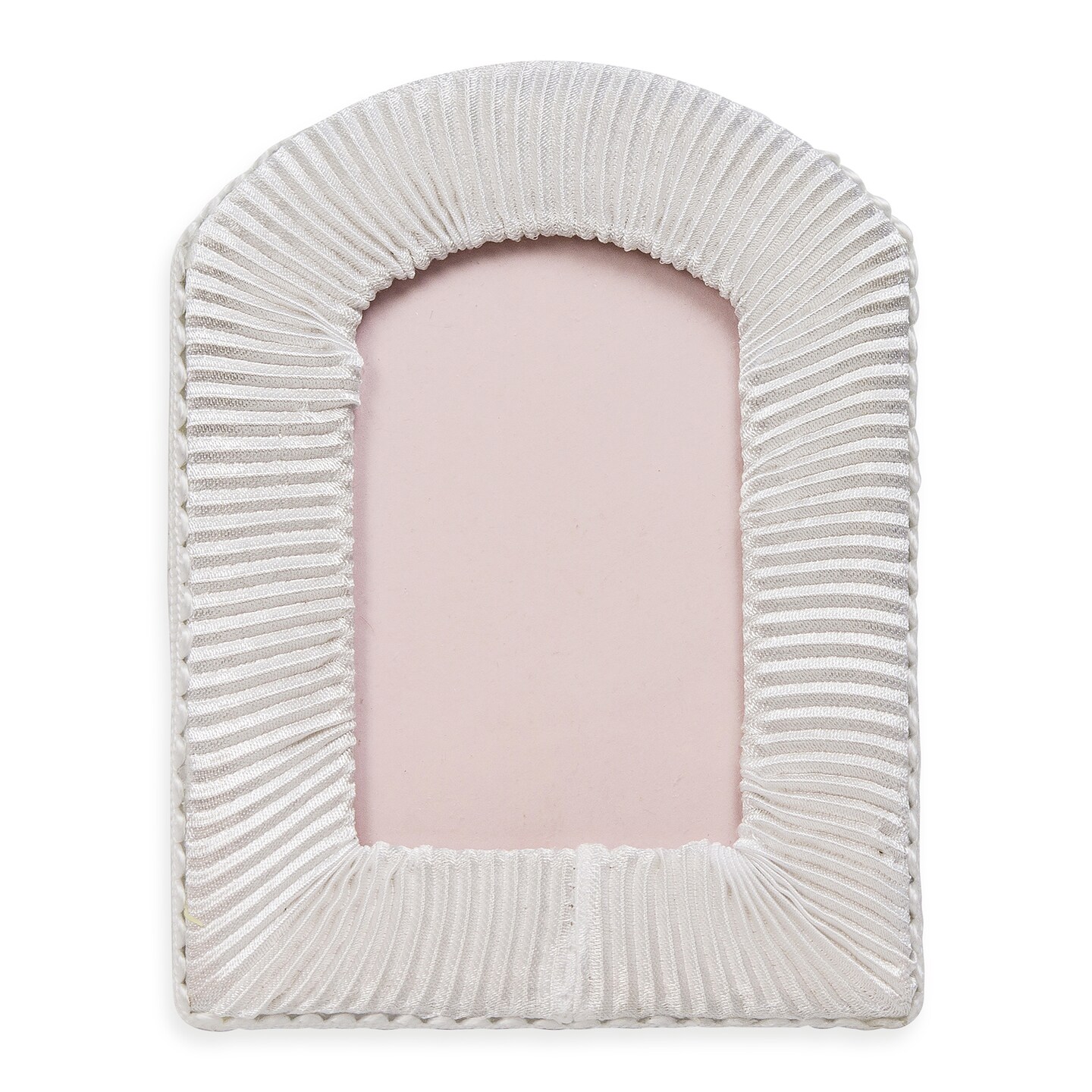 Vintage Pleated Satin Cathedral Photo Frame