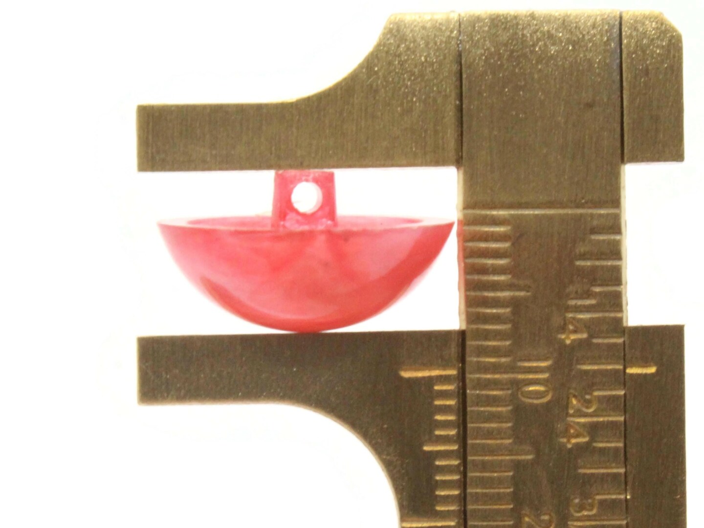 8 18mm Vintage Plastic Round Pink Shank Buttons