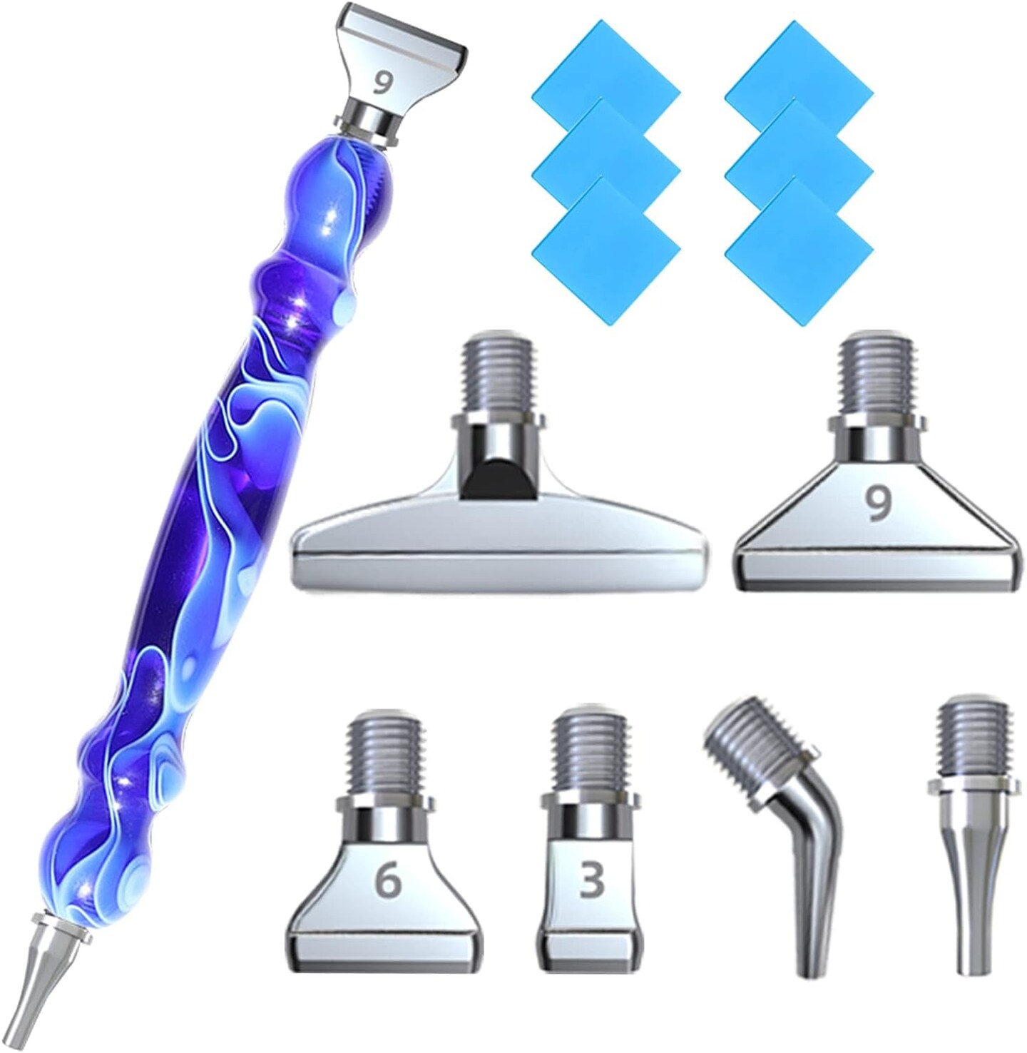 39PCS Blue 5D Diamond Art Painting Tools and Accessories