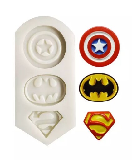 Superhero Silicone Mold 2 MOLDS