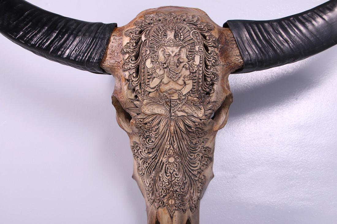 Bull Skull Life Size Statue