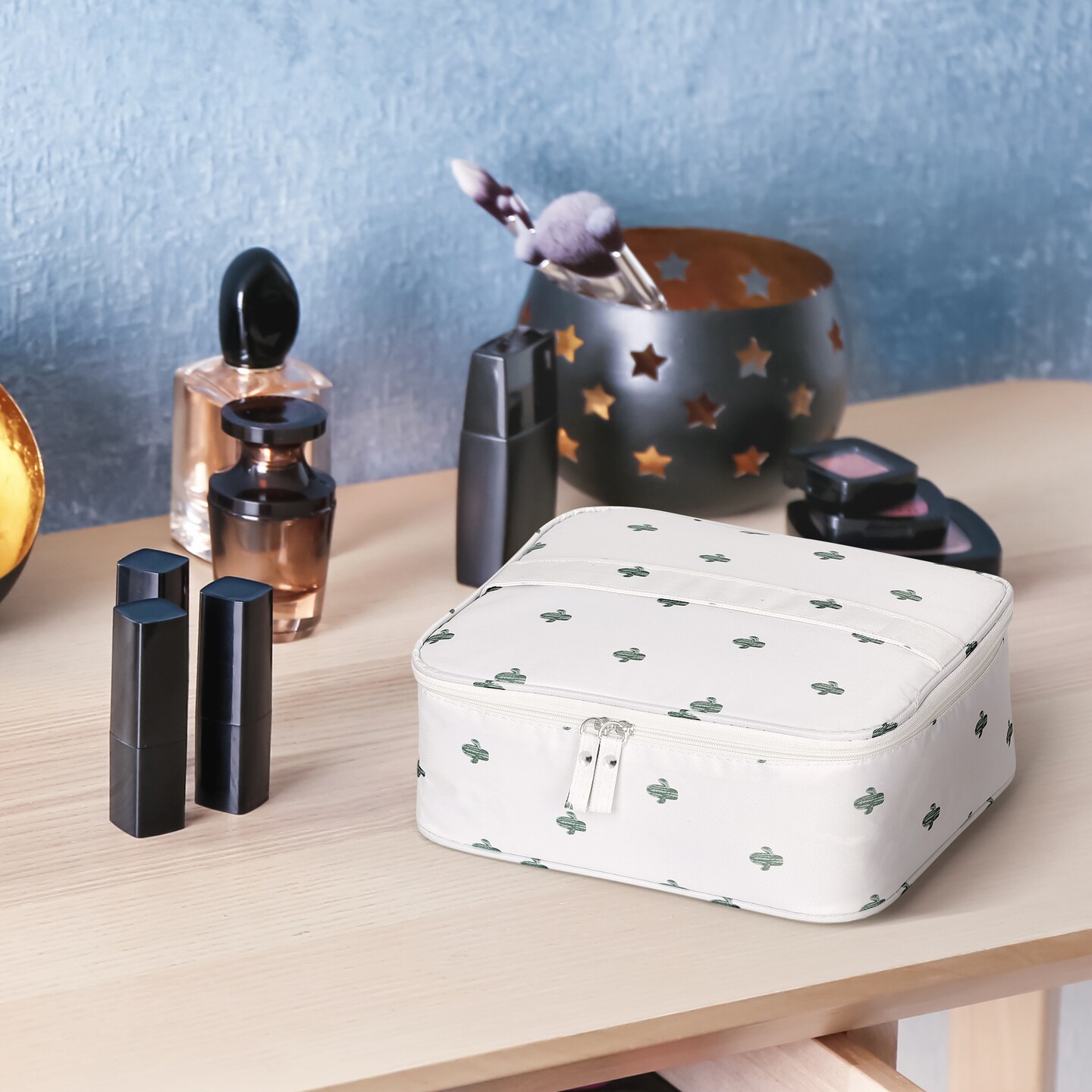 Travel Makeup Cosmetic Bag Portable Toiletry Bag Kit Waterproof Cosmetic Case