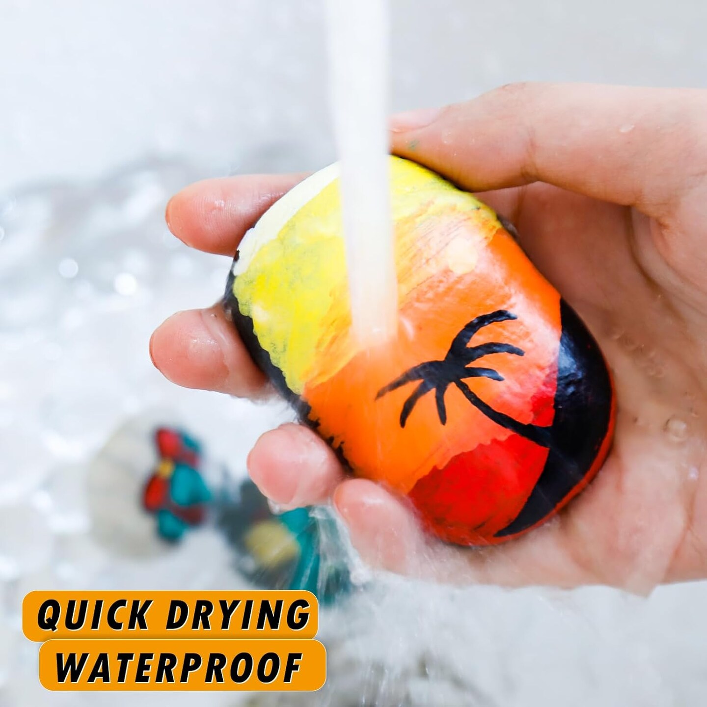 White Paint Markers, 2 Pack Oil-Based Waterproof Quick Dry Permanent Paint Pen Set