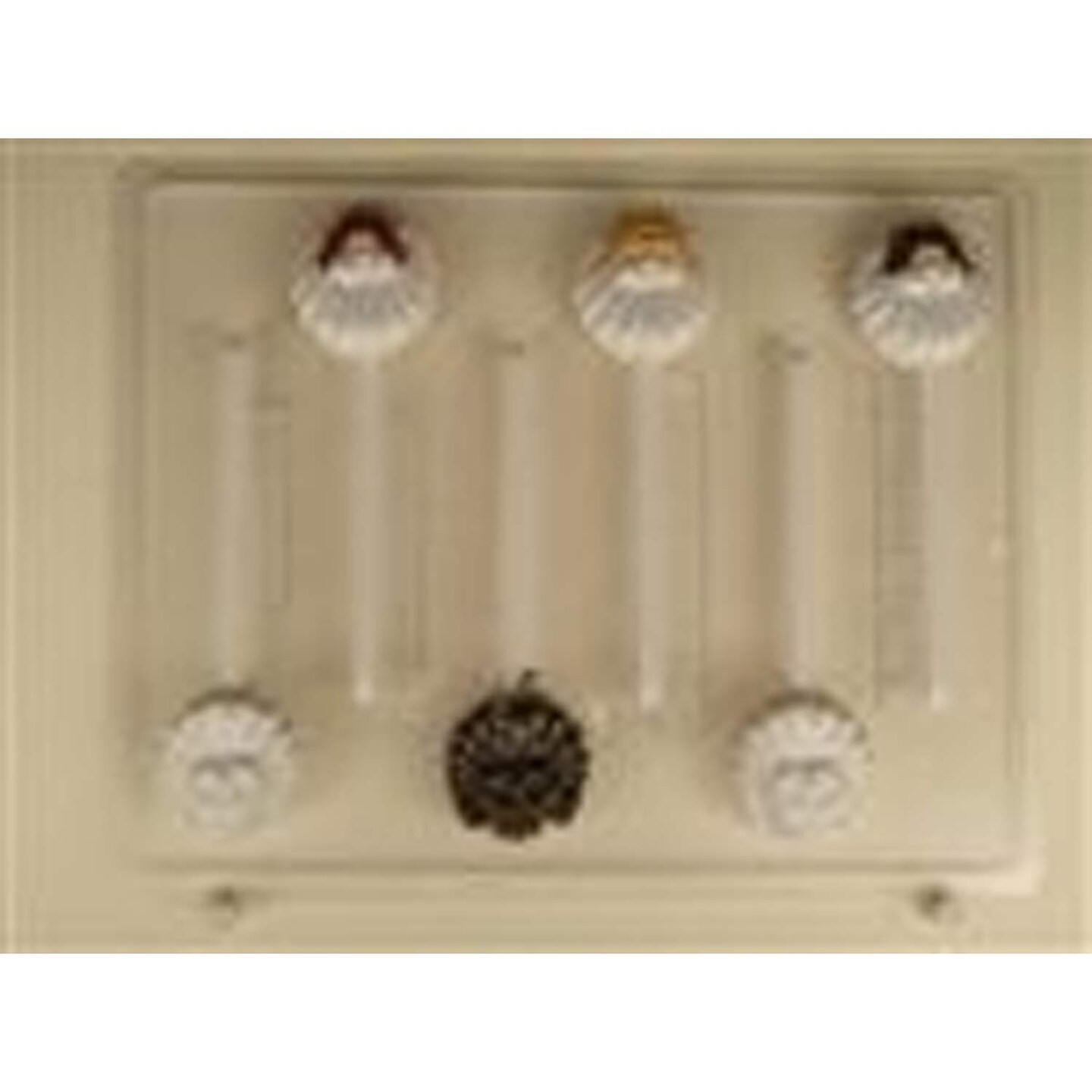 Shell with Small Angel Chocolate Sucker Mold for Holiday Treats