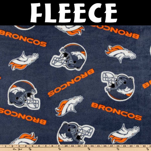 Licensed NFL Denver Broncos Fleece 6278-D Fabric by the Yard