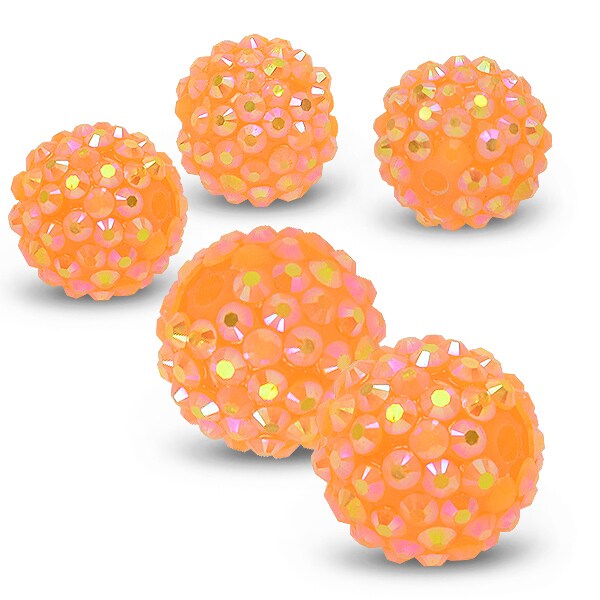 16mm Resin rhinestone beads